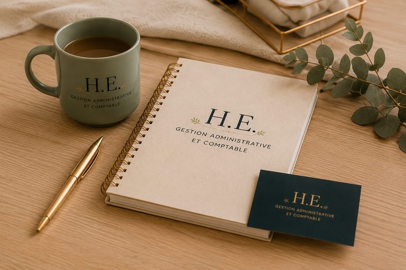 Carnet et carte de visite H.E.