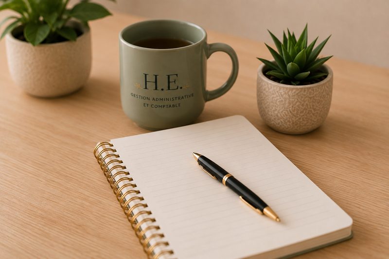 Carnet et mug H.E.